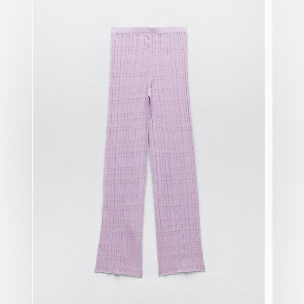 Semi sheer pant lilac